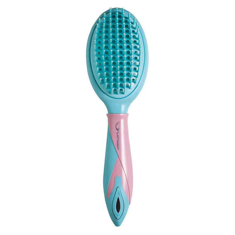ESCOVA VAZADA AZUL E ROSA